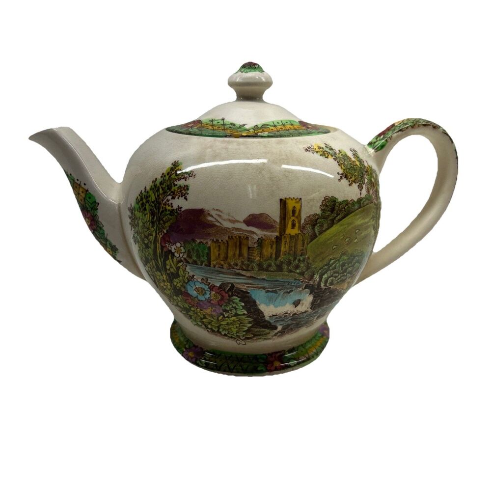 Vintage‎ Sadler Abbey Falls Teapot Circa 1940s Estate Find